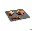 Snack tray Black Board 25 x 0,5 x 25 cm (12 Units)