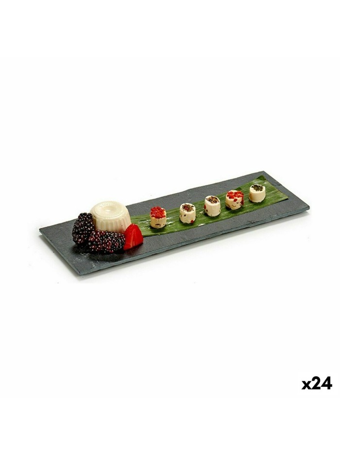 Snack tray Black Board 30,3 x 0,5 x 10 cm (24 Units)
