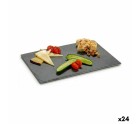 Bandeja de Aperitivos Negro Pizarra 30 x 0,5 x 20 cm (24 Unidades)