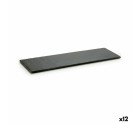 Plateau apéritif Noir Ardoise 50 x 0,5 x 15 cm (12 Unités)