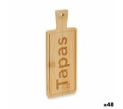 Plateau apéritif Avec poignée Bambou Ardoise 9 x 1 x 23 cm (48 Unités)