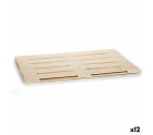 Snack tray Brown Wood 40 x 2 x 60 cm (12 Units)