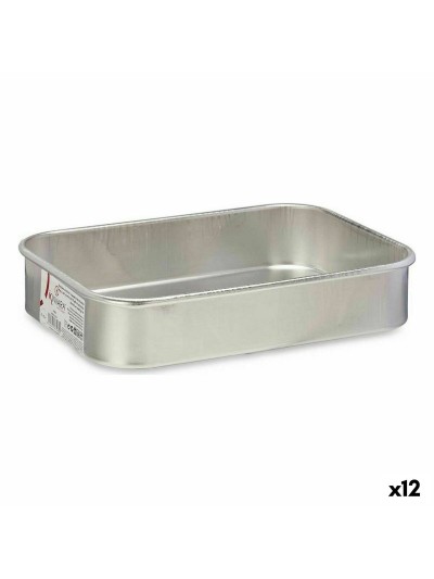 Roasting Tin Ø 18 cm Silver Aluminium (12 Units)