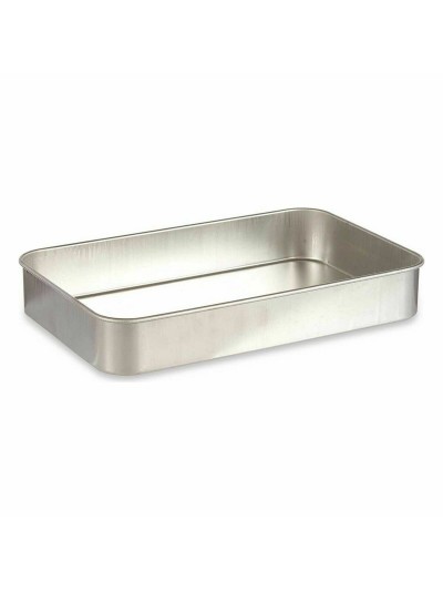 Plat à gratin Argenté Aluminium 41 x 6,5 x 26 cm (12 Unités)