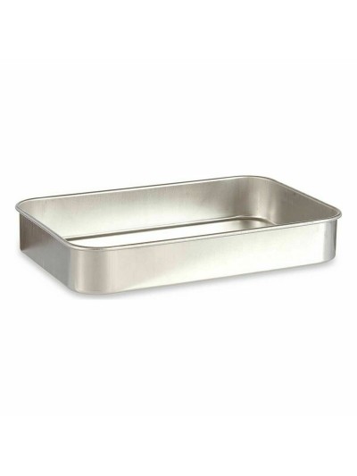 Plat à gratin Argenté Aluminium 23,5 x 6 x 36 cm (12 Unités)