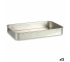 Plat à gratin Argenté Aluminium 28,5 x 6,5 x 46 cm (12 Unités)