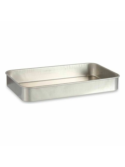Roasting Tin Silver Aluminium 28,5 x 6,5 x 46 cm (12 Units)