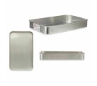 Roasting Tin Silver Aluminium 28,5 x 6,5 x 46 cm (12 Units)