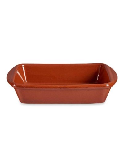 Oven Dish Baked clay Rectangular 14,5 x 4 x 20 cm (16 Units)