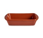Oven Dish Baked clay Rectangular 14,5 x 4 x 20 cm (16 Units)