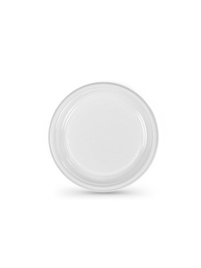 Set of reusable plates Algon White Plastic 17 cm (25 Units)