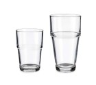 Set de Vasos Transparente Vidrio 260 ml 370 ml (4 Unidades)