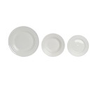 Service de Vaisselle DKD Home Decor Blanc Porcelaine 18 Pièces