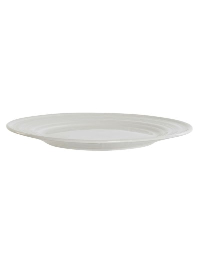 Flat Plate DKD Home Decor White Porcelain 27 x 27 x 2 cm