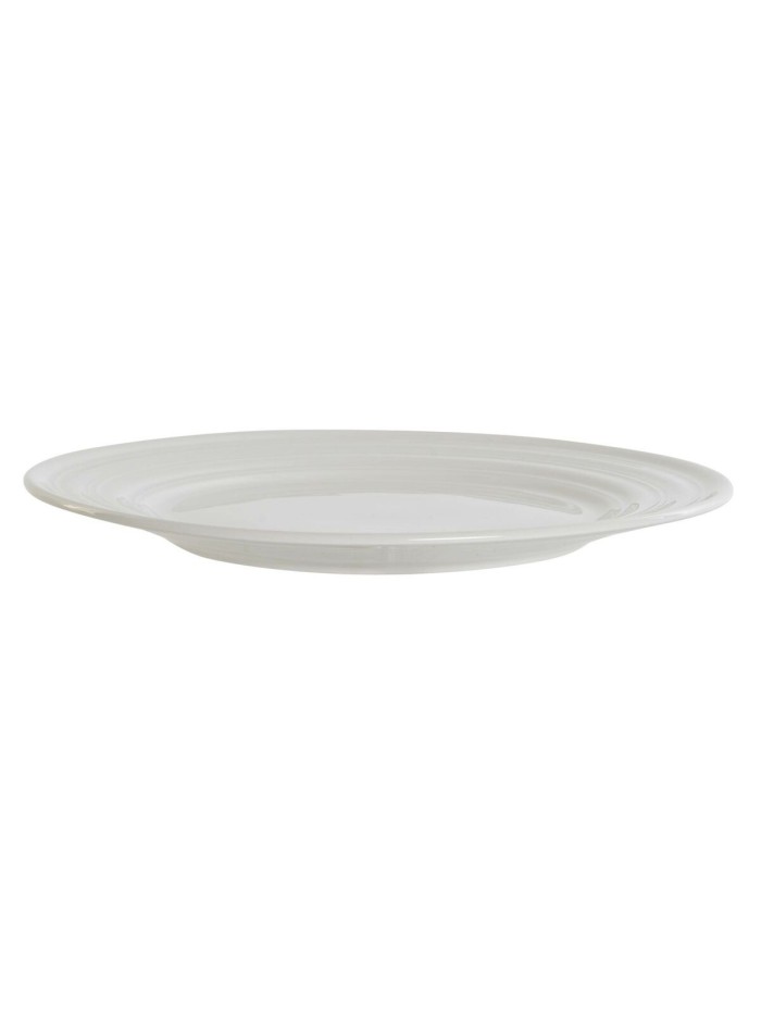 Plato Llano DKD Home Decor Blanco Porcelana 27 x 27 x 2 cm