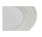 Plato Llano DKD Home Decor Blanco Porcelana 27 x 27 x 2 cm