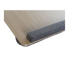 Tray Home ESPRIT Polyester MDF Wood 55 x 35 x 7 cm