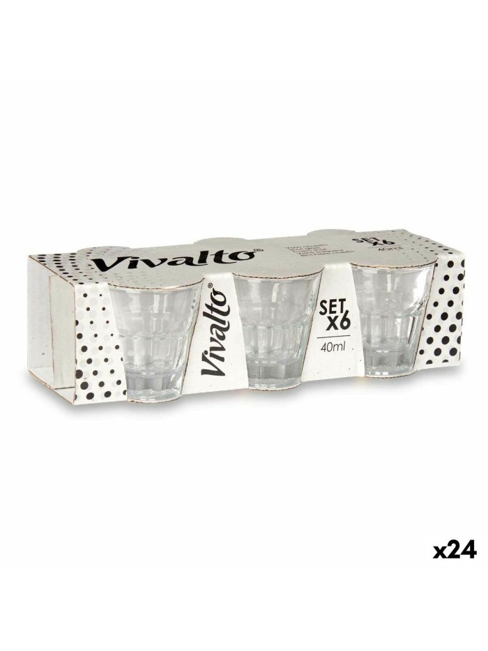 Set de Vasos de Chupito Vidrio 24 Unidades 40 ml