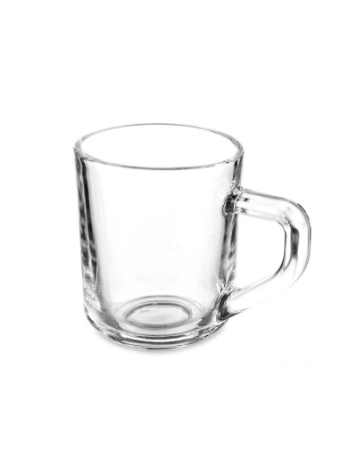 Piece Coffee Cup Set Transparent Glass 80 ml (24 Units)
