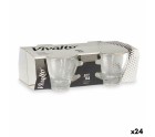 Piece Coffee Cup Set Transparent Glass 80 ml (24 Units)