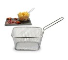 Basket for Presenting Aperitifs Silver Iron 24 x 13 x 11 cm (24 Units)