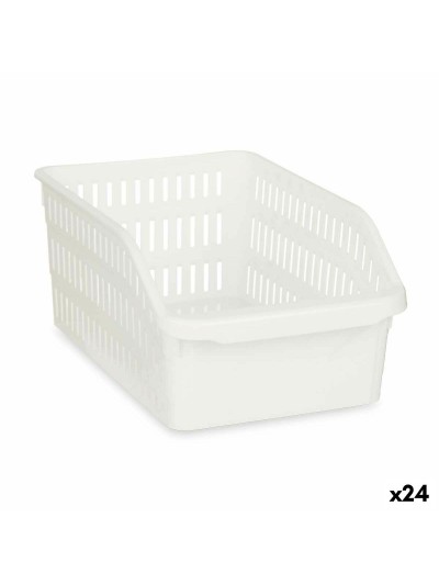 organisateur pour frigo Blanc Plastique 20,3 x 12,8 x 30,5 cm (24 Unités)