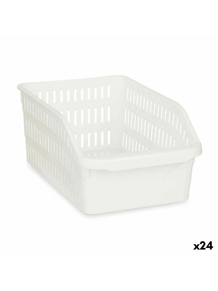 Organizador para Nevera Blanco Plástico 20,3 x 12,8 x 30,5 cm (24 Unidades)