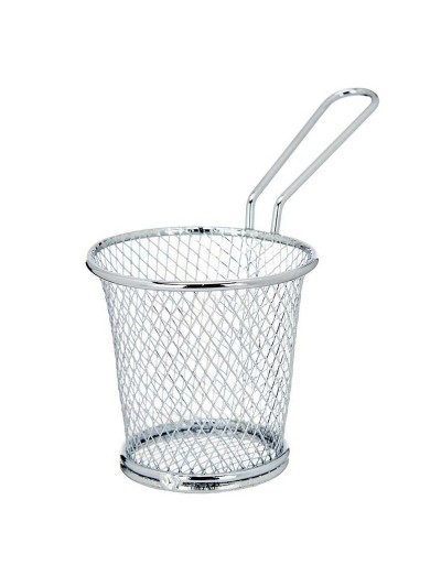 Cesta para Presentar Aperitivos Plateado Metal 15,5 x 12 x 8 cm (12 Unidades)