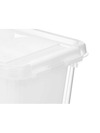 Fridge Organiser White Transparent Plastic 37,5 x 9 x 14,3 cm (12 Units)