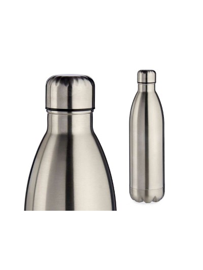 Termo Plateado 500 ml Acero Inoxidable (6 Unidades)