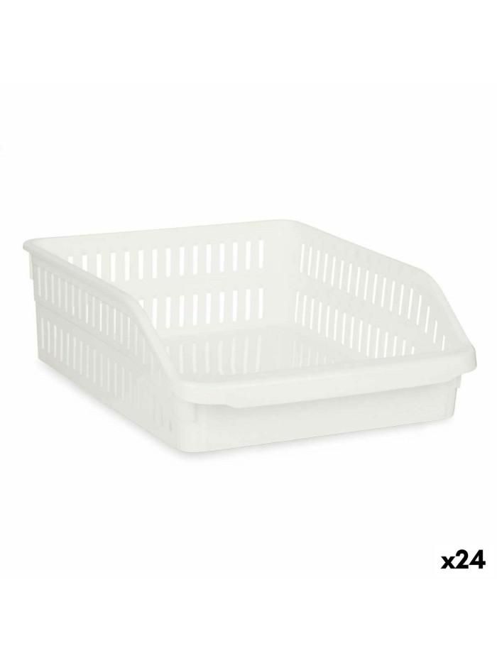 Fridge Organiser White Plastic 26 x 9,3 x 30,5 cm (24 Units)