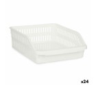 Fridge Organiser White Plastic 26 x 9,3 x 30,5 cm (24 Units)