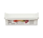 Fridge Organiser White Plastic 26 x 9,3 x 30,5 cm (24 Units)