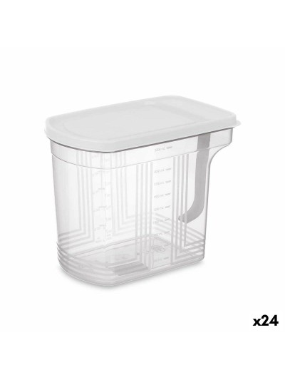 Fridge Organiser Grey Transparent Plastic 2,5 L 20,5 x 17 x 13 cm (24 Units)