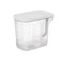 Organizador para Nevera Gris Transparente Plástico 2,5 L 20,5 x 17 x 13 cm (24 Unidades)