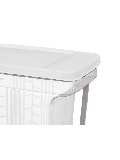 organisateur pour frigo Gris Transparent Plastique 2,5 L 20,5 x 17 x 13 cm (24 Unités)