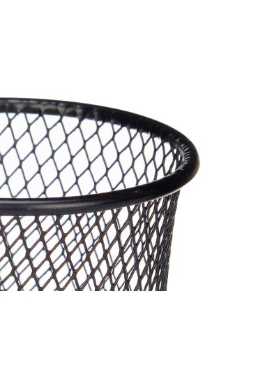 Cesta para Presentar Aperitivos Negro Metal 16 x 11,5 x 8 cm (12 Unidades)