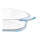 Fuente de Cocina Con asas Transparente Vidrio de Borosilicato 800 ml 27 x 4,5 x 15,8 cm (18 Unidades)