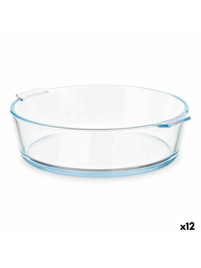 Plat à Gratin Avec des poignées Transparent Verre Borosilicaté 1,6 L 23 x 6 x 20 cm (12 Unités)