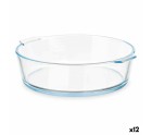 Fuente de Cocina Con asas Transparente Vidrio de Borosilicato 1,6 L 23 x 6 x 20 cm (12 Unidades)