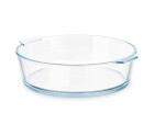 Fuente de Cocina Con asas Transparente Vidrio de Borosilicato 1,6 L 23 x 6 x 20 cm (12 Unidades)