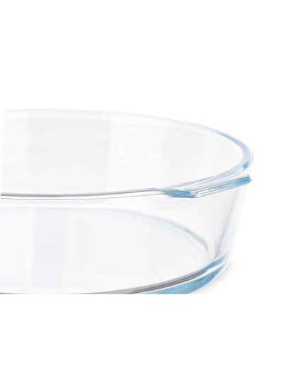 Fuente de Cocina Con asas Transparente Vidrio de Borosilicato 1,6 L 23 x 6 x 20 cm (12 Unidades)