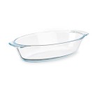 Serving Platter With handles Transparent Borosilicate Glass 700 ml 23,6 x 5,3 x 13 cm (18 Units)