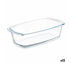 Plat à Gratin Avec des poignées Transparent Verre Borosilicaté 1,6 L 27 x 7,2 x 14 cm (12 Unités)