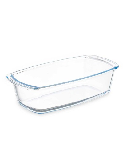 Serving Platter With handles Transparent Borosilicate Glass 1,6 L 27 x 7,2 x 14 cm (12 Units)