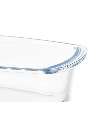 Plat à Gratin Avec des poignées Transparent Verre Borosilicaté 1,6 L 27 x 7,2 x 14 cm (12 Unités)