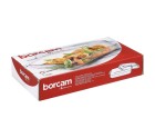 Bandeja con tapa Borcam Transparente Vidrio de Borosilicato 1,9 L (4 Unidades)