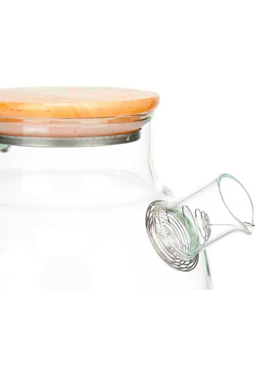 Jarra con Filtro para Infusiones Bambú Vidrio de Borosilicato 1,2 L 22 x 16 x 14 cm (6 Unidades)