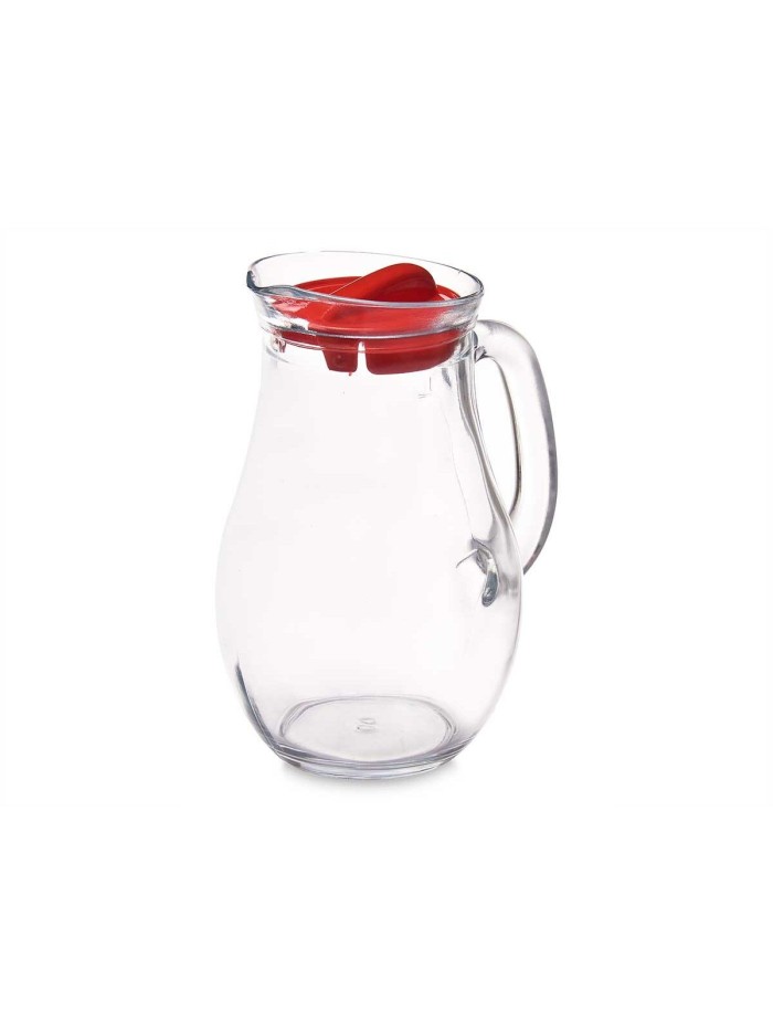 Pichet Bistro Rouge Transparent verre Plastique 1 L