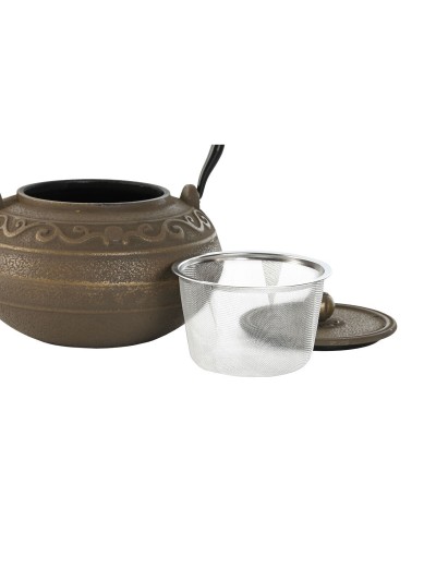 Teapot Home ESPRIT Brown Green Stainless steel Iron 1,3 L (2 Units)